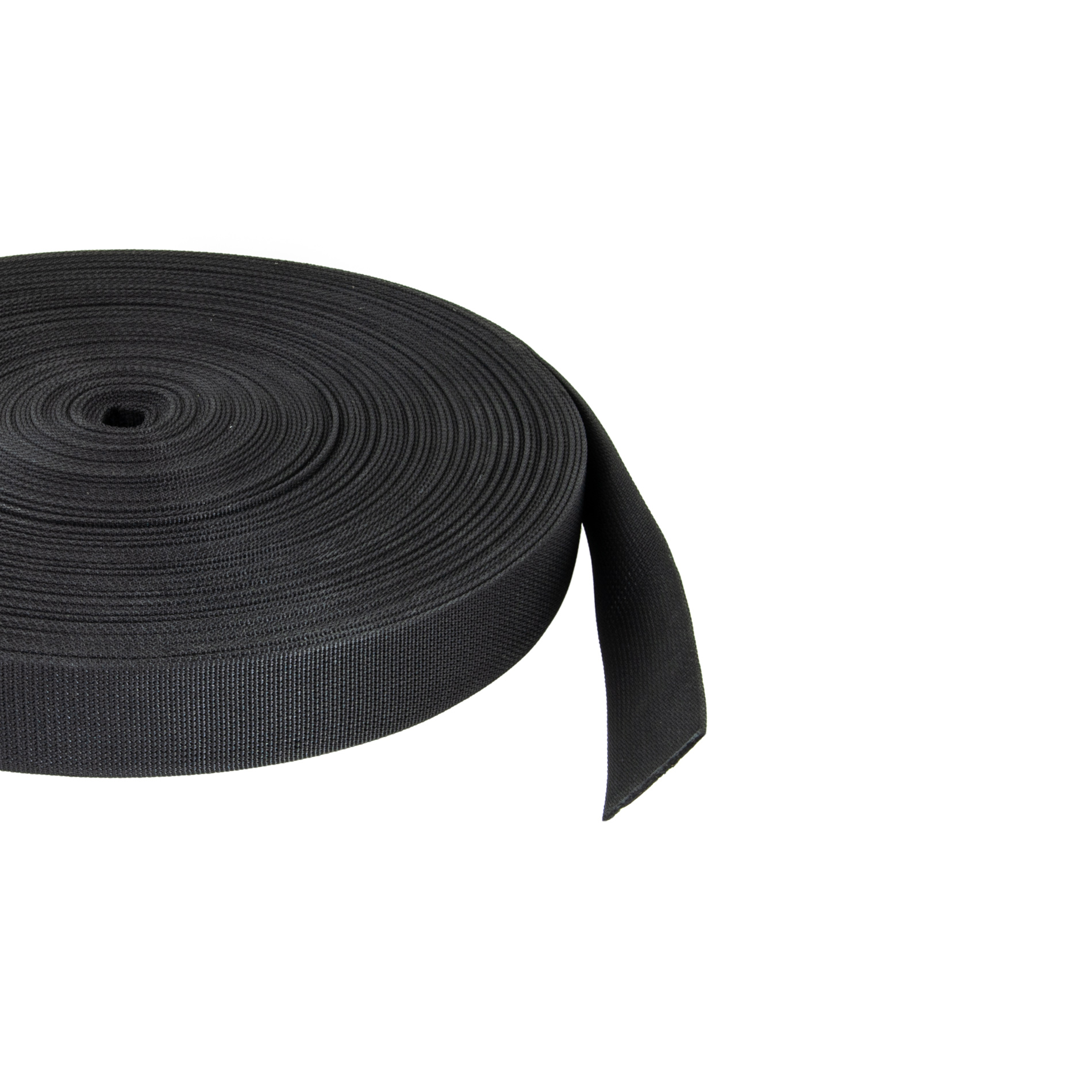 Webbing belt hard, 50mm 2,2mm - black – Tecline