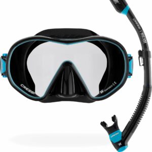 Dual + Supernova Dry Combo Black/Turq. Spectra Mirrored Lens - Cressi-Sub