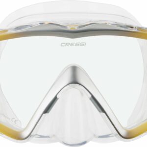 Liberty Triside Spe Mask Clear/Yellow/Silver - Cressi-Sub