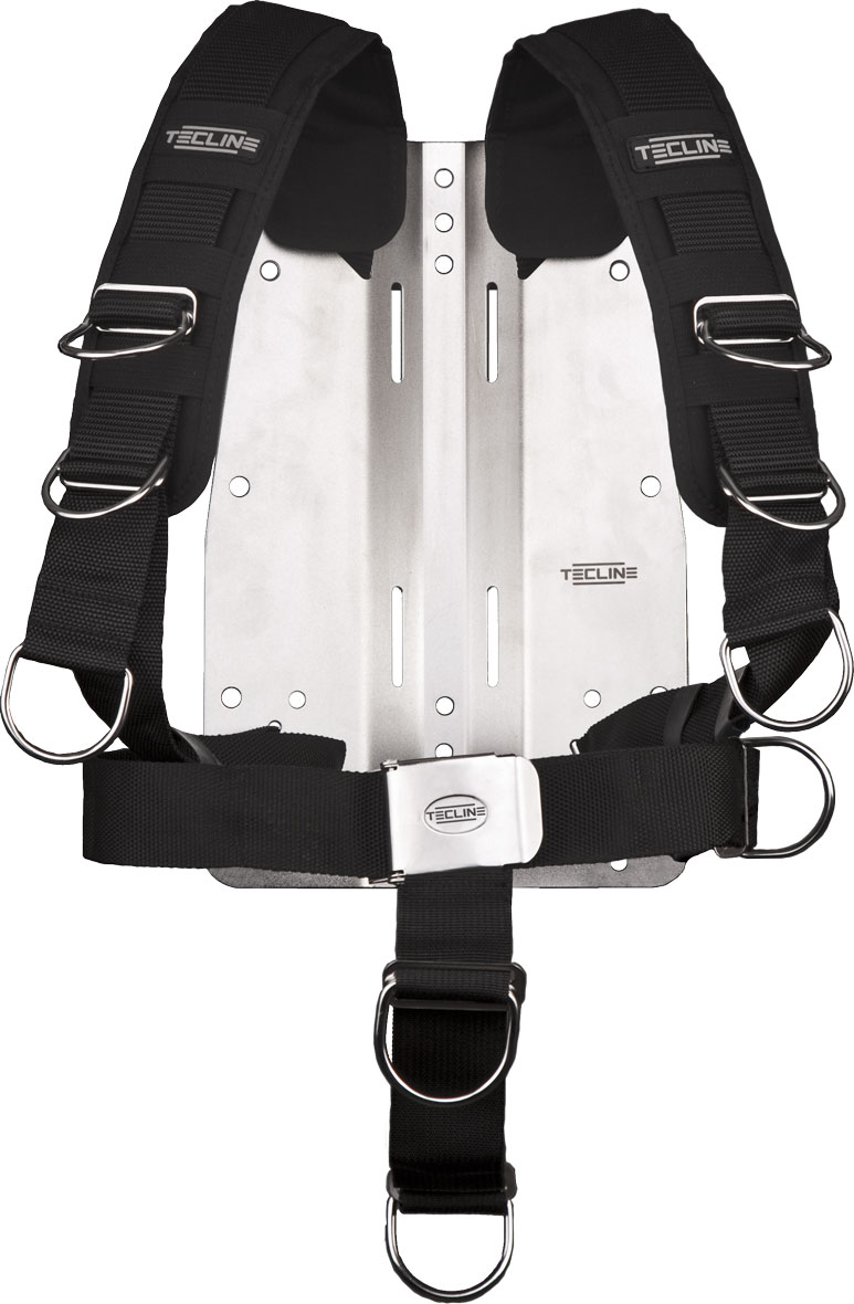 Harness TecLine Comfort (adjustable) standard webbing - incl. 6 mm SS backplate