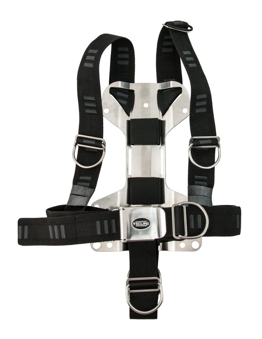 Harness Tecline DIR soft webbing "E" - incl. 3 mm SS backplate H MINI - weight 1,52 kg