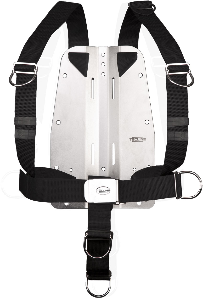 Harness TecLine DIR adjustable standard webbing - incl. 6 mm SS backplate - weight 5,0 kg