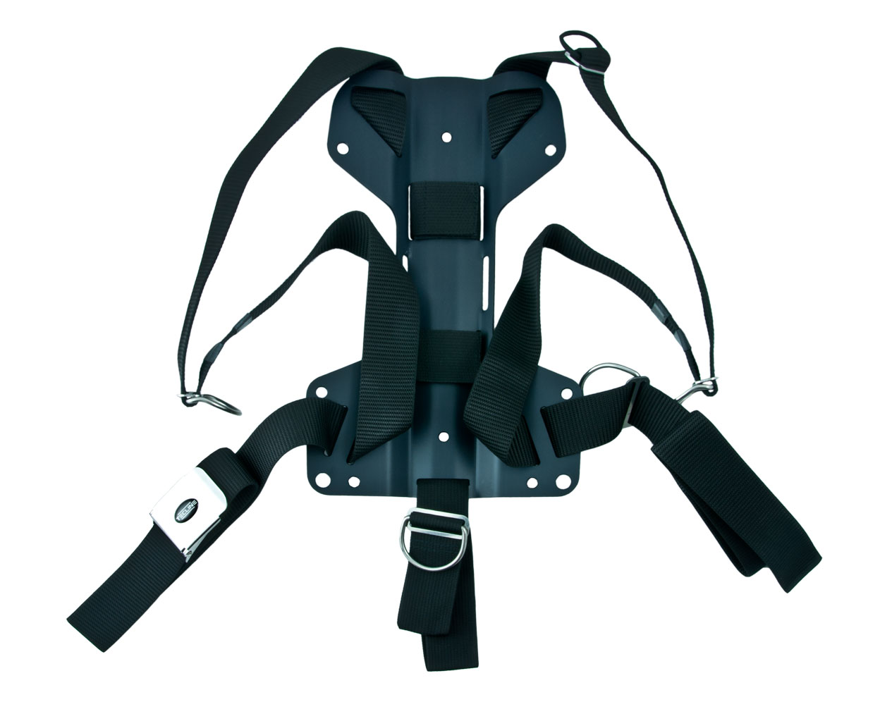 Harness Tecline DIR standard webbing - incl. 3mm aluminum backplate H - weight 1,27 kg