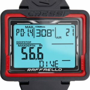 Raffaello Diving Computer Black/Red - Cressi-Sub