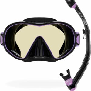 Dual + Supernova Dry Combo Black/Lilac 380 Uv Blue/Orange Ln - Cressi-Sub